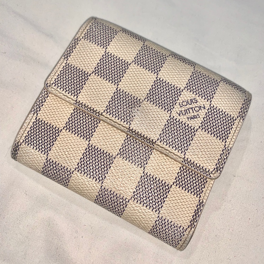 Louis Vuitton Damier Azur Canvas Trifold Wallet
